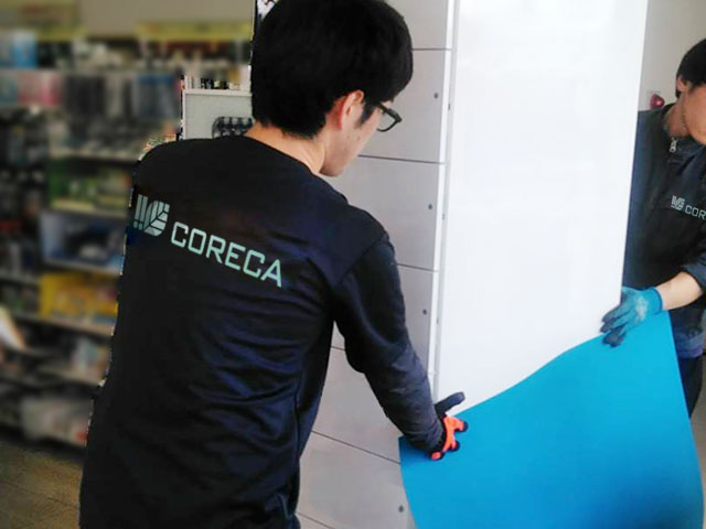 宅配ロッカー什器の設置～通信設定